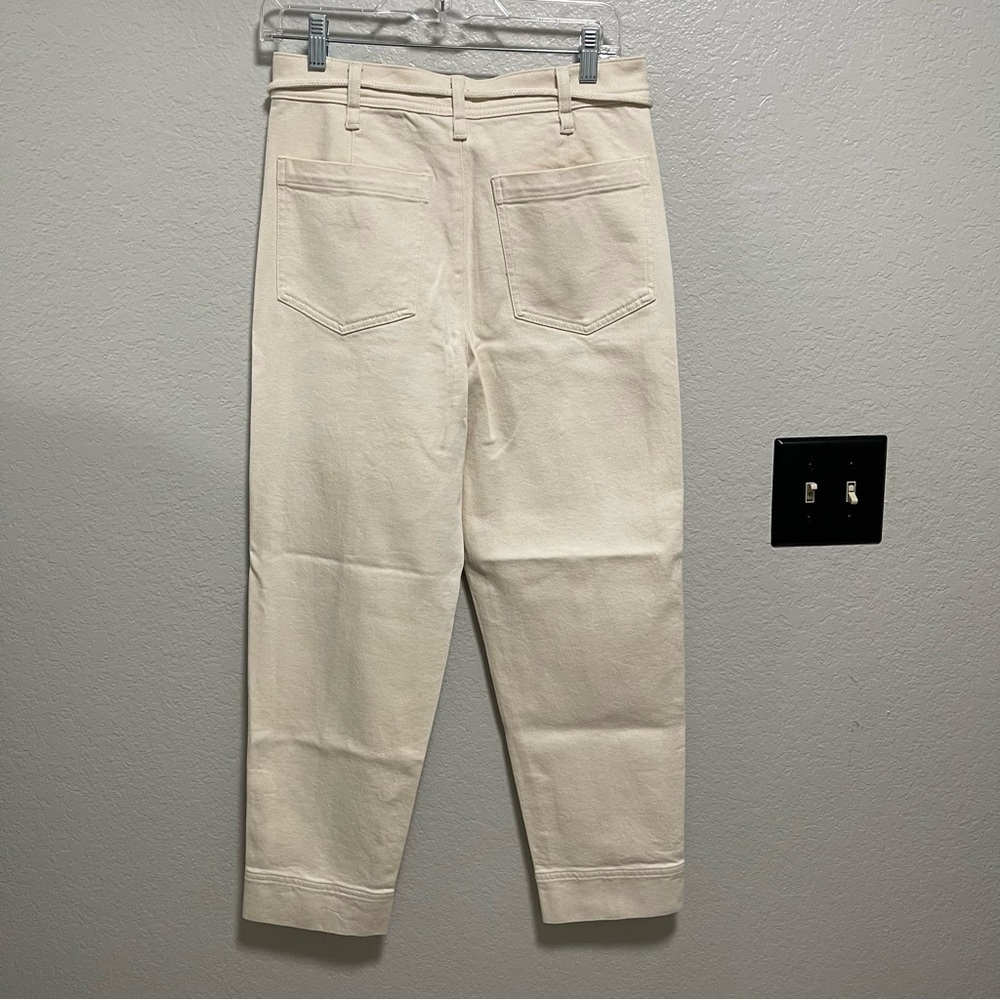 J.Crew Seamed Straight Leg Jean in All Day Stretch W Rope-Tie Waist Size 27 - Picture 4 of 6